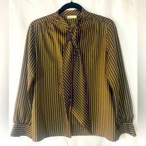 Vintage Lee Mar Women’s Brown Blouse
